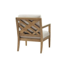 Tage - Upholstered Accent Armchair With Slatted Back Design - Ivory by Unique Piece Furniture