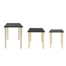 Side Tables (Set of 3) - Black / Gold by HouseOfZazla