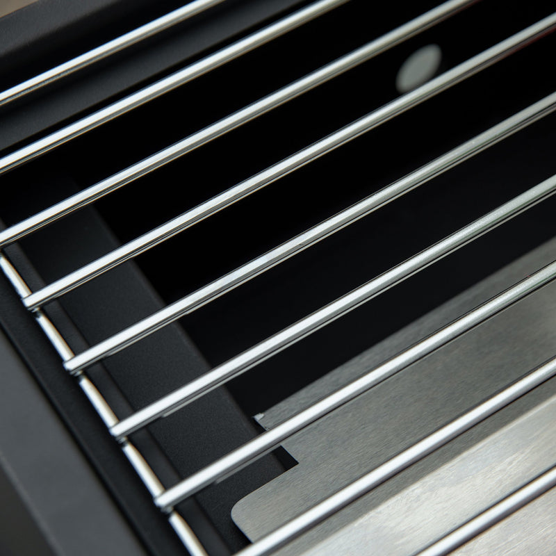 2 Burner Propane Gas Grill Outdoor Portable Tabletop BBQ with Foldable Legs, Lid, Thermometer for Camping, Picnic, Backyard, Black