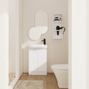 23" Freestanding Bathroom Vanity with Sink and Storage Rack