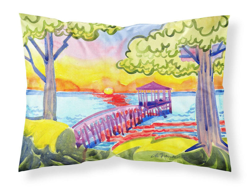 Dock at the pier Moisture wicking Fabric standard pillowcase