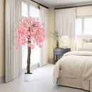 5.5 FT Tall Artificial Cherry Blossom Tree with Pink/White Flowers 2 Pack by LJGDeals