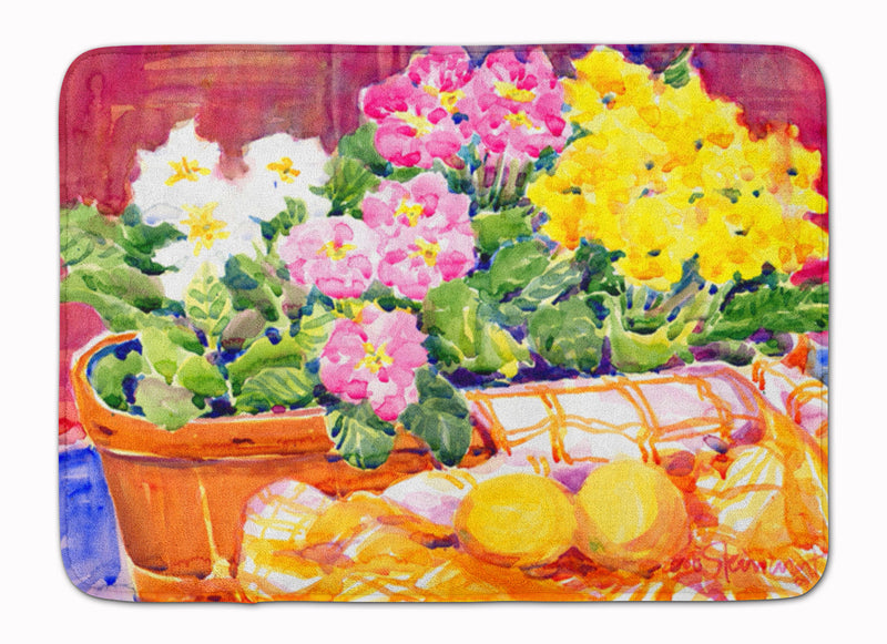 Flower - Primroses Machine Washable Memory Foam Mat 6061RUG