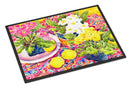 Flower - Primroses Doormat Indoor Outdoor 24H X 36W Front Door Mat Rugs for Entryway, Non Slip Washable Low Pile,
