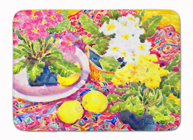 Flower - Primroses Machine Washable Memory Foam Mat 6062RUG