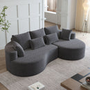 Curved Oversized Sectional Sofa With Extra Deep Seat by HouseOfZazla