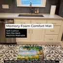 Beach Resort view from the condo Memory Foam Kitchen Mat Machine Washable Anti-Fatigue Cushion Comfort Bath or Kitchen Rug