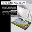Beach Resort view from the condo Memory Foam Kitchen Mat Machine Washable Anti-Fatigue Cushion Comfort Bath or Kitchen Rug