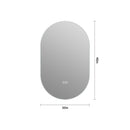 Smart Wall Mounted LED Touch Screen Mirror With Anti-Fog Function And Adjustable Lighting