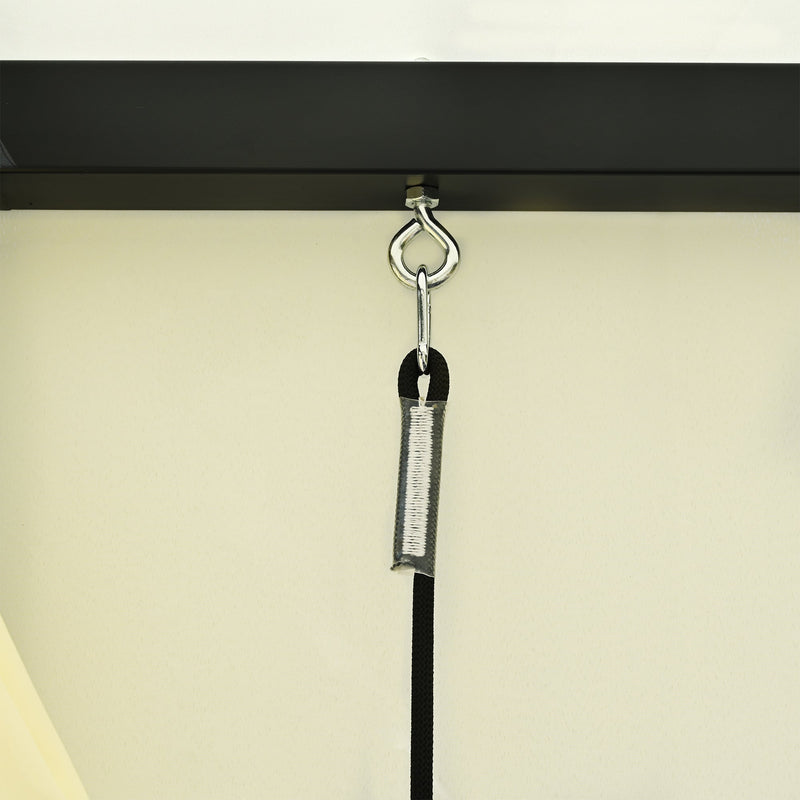 2-3 People Outdoor Swing Bed, Adjustable Curtains, Suitable For Balconies, Gardens And Other Places