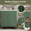 Bathroom Vanity With Ceramic Basin, Soft Close Door And Adjustable Shelves by HouseOfZazla