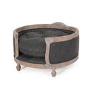 Upholstered Pet Bed, Fabric Dog Bed by HouseOfZazla