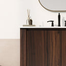 Modern Bathroom Vanity With Rectangle Ceramic Sink, Soft Closing Doors by HouseOfZazla