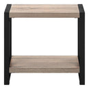 Accent Side Table, Narrow, Small, 2 Tier, Contemporary And Modern