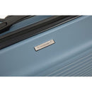 3 Piece Luggage Sets ABS Lightweight Suitcase with Two Hooks, Spinner Wheels, TSA Lock, (20/24/28) Blue