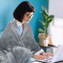 Electric Heated Flannel Throw Blanket 59x50in with 6 Heat Settings