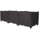 Deep Raised Garden Bed Plastic Planter Boxes