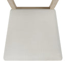 6-Piece Wood Half Round Dining Table Set Kitchen Table Set with Long Bench and 4 Dining Chairs, Modern Style, Natural