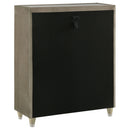 Lorient 5-drawer LED Chest of Drawers Ivory and Camel