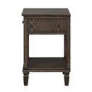 Victoria - Bedside Table With Drawer And Shelf by HouseOfZazla