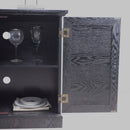 Sideboard Cabinet With Mirrored Doors, Adjustable Shelf, Metal Handles by HouseOfZazla