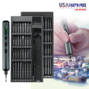 70 In 1 3.7V Mini Electric Screwdriver Kit Rechargeable Magnetic Repair Tool Kit with 5 Torque Settings 64 S2 Precision Bits 4 LED Lights for Phone Ca