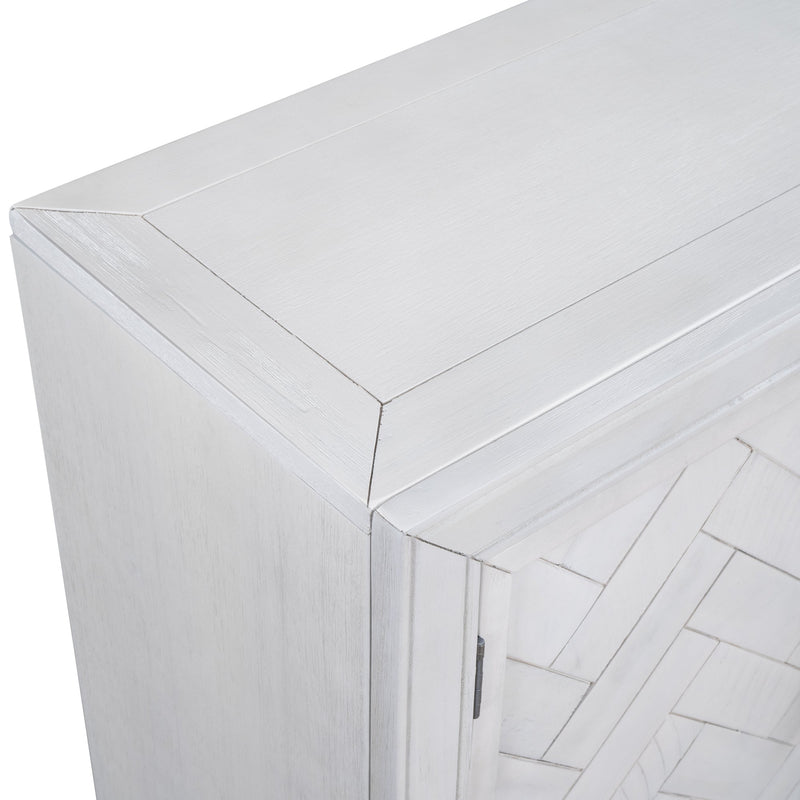 40" Modern Cabinets with Unique Design Doors with 1 Adjustable Shelves,Suitable for Multiple Rooms Such as Living Room and Study Room