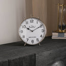 Decorative & Classic Aluminium Silver Table Clock-Desk clock