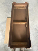 Rustic Vintage Accent Cabinet with Carved Floral Panels
