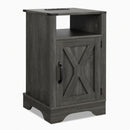 Farmhouse Nightstand, Charging Station & Storage by HouseOfZazla