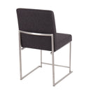 Fuji - Contemporary High Back Dining Chair, Modern Elegance (Set of 2) by HouseOfZazla