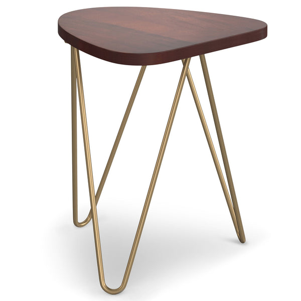 Patrice - Handcrafted Metal And Wood Accent Table, photo 2 of 15