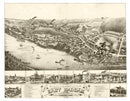 Vintage Map of East Haddam, Connecticut 1880
