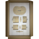 Elegant Natural Marble Bathroom Accessories Set by HouseOfZazla