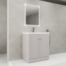 Contemporary Freestanding Bathroom Vanity With Resin Sink & Soft-Close Cabinet Doors by Unique Piece Furniture