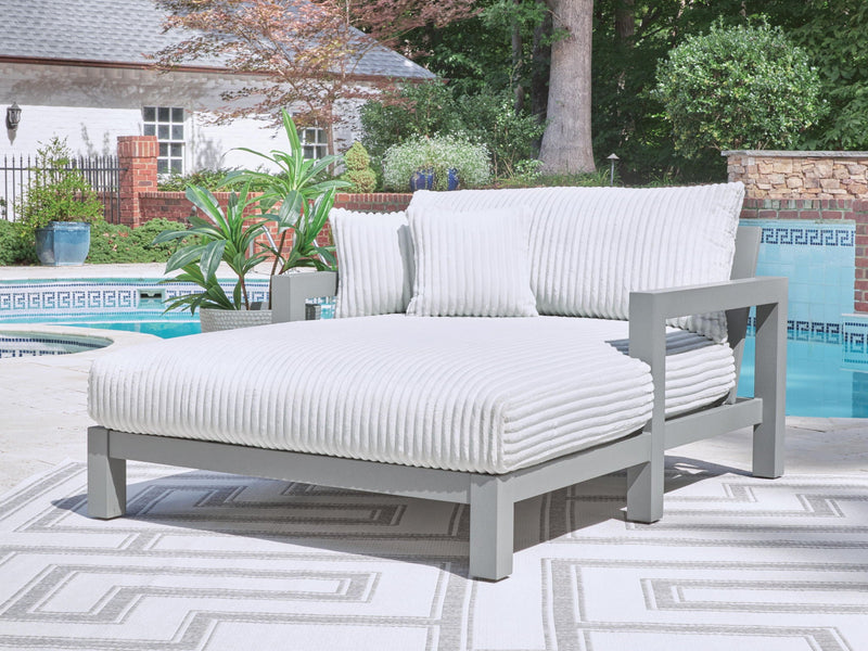 Hurley Park - Chaise Lounge With Cushion - Gray, photo 4 of 6