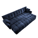 Sofa Set With Ottoman And Pillows, Textured, High Resilience Cushions by HouseOfZazla