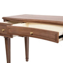 Dauphin - 3 Drawer Executive Desk - Brown by HouseOfZazla