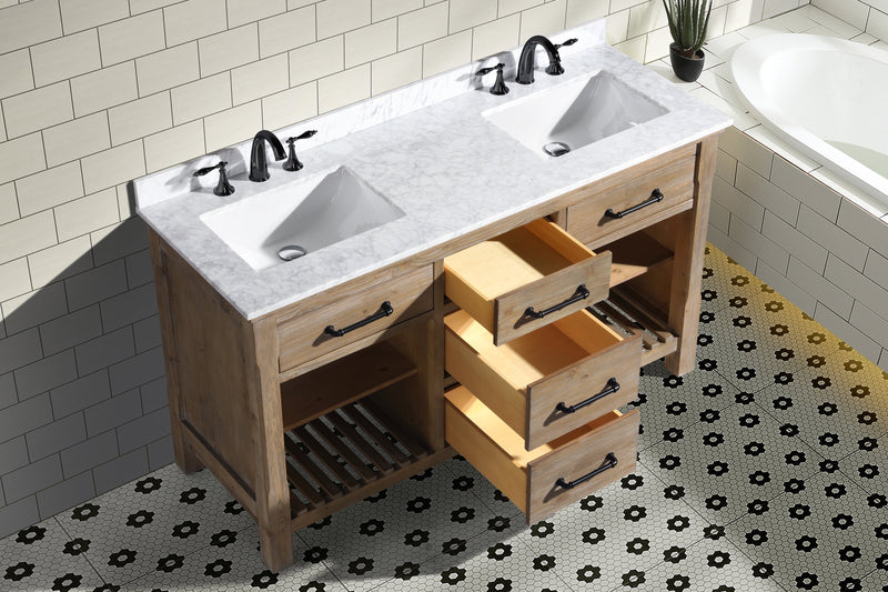 Lauren 60" Bathroom Vanity Weathered Fir