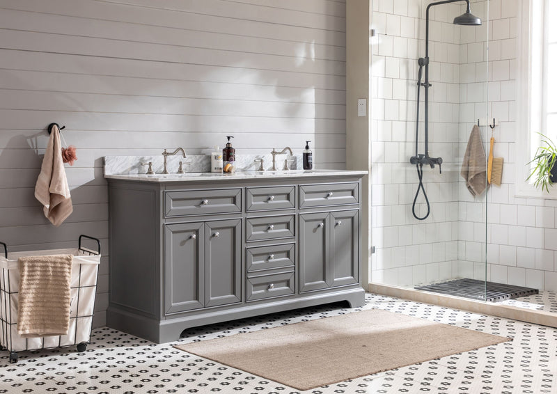 South Bay 60" Bathroom Vanity Gray