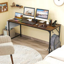 60 Inch Computer Desk with Charging Station Storage Bag by LJGDeals