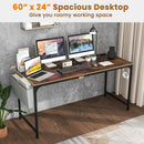 60 Inch Computer Desk with Charging Station Storage Bag by LJGDeals