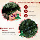 60 Inch Pre-Lit Artificial Christmas Wreath 200 LED Warm White Lights by LJGDeals