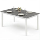 60 Inch Rectangular Dinner Table with Solid Rubber Wood Legs by LJGDeals
