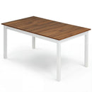 60 Inch Rectangular Dinner Table with Solid Rubber Wood Legs by LJGDeals