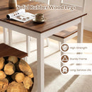 60 Inch Rectangular Dinner Table with Solid Rubber Wood Legs by LJGDeals