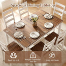 60 Inch Rectangular Dinner Table with Solid Rubber Wood Legs by LJGDeals