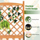 60 Inch Tall Raised Garden Bed with Diamond Lattice Trellis and Drainage Holes by LJGDeals