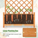 60 Inch Tall Raised Garden Bed with Diamond Lattice Trellis and Drainage Holes by LJGDeals