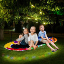 60 Inches Saucer Swing with LED Lights for Kids and Adults-Multicolor by LJGDeals